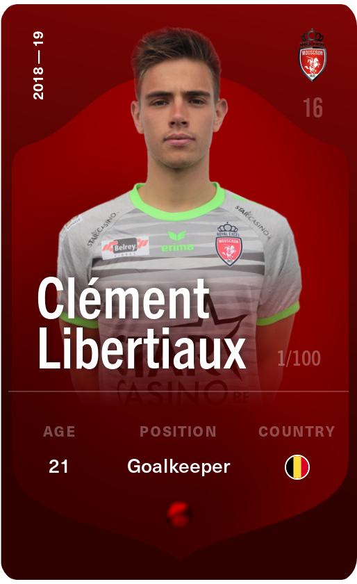 Sorare - Sorare Official - Clément Libertiaux 2018-19 • Rare 1/100 - NFT # 79229606076890072474629475307843609619646853557635410301098098121954486362952