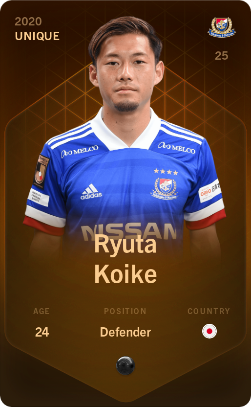 Sorare - Sorare Official - Ryuta Koike 2020-21 • Unique - NFT # 67107224169238682892298195644022056359802638261998085249813828080503856214853