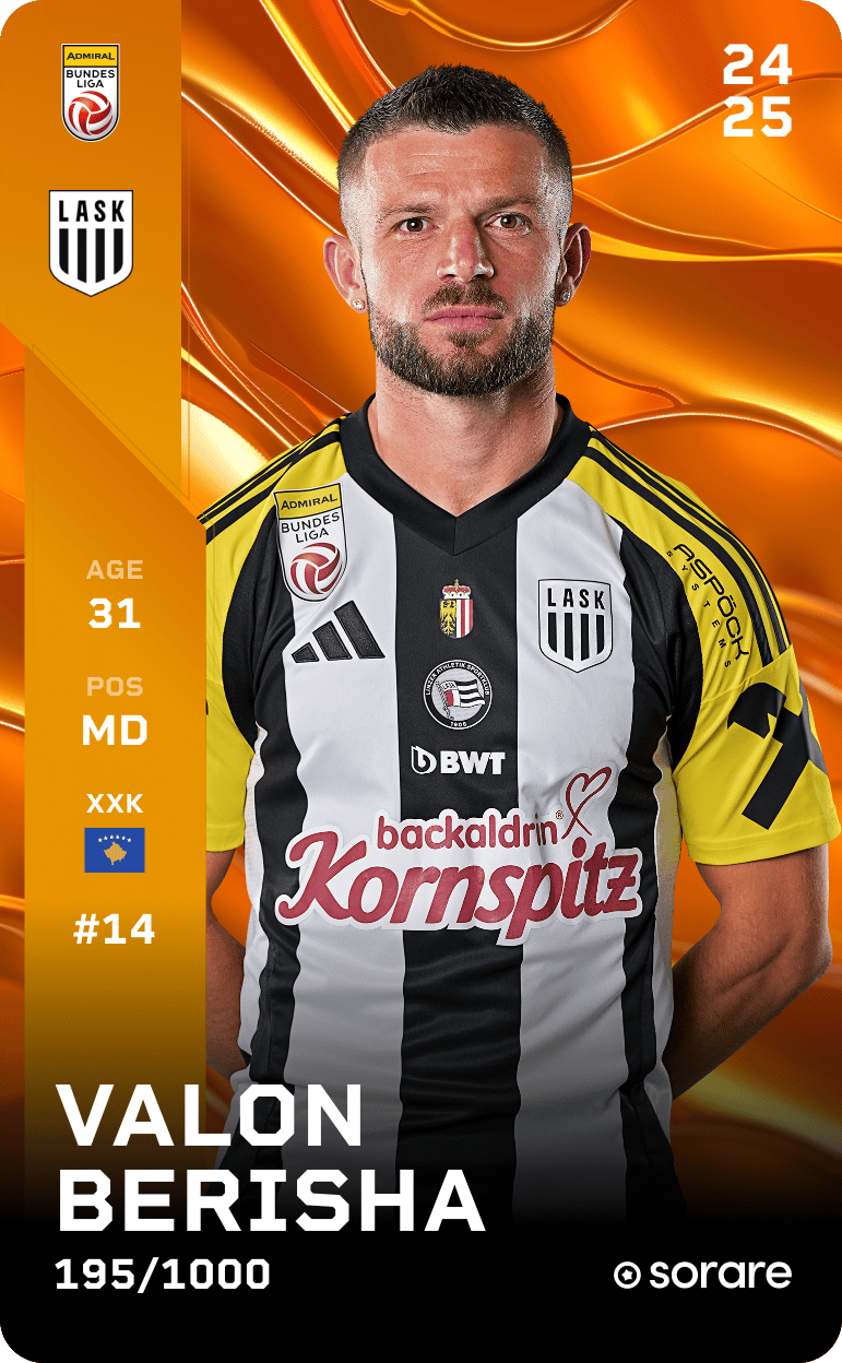 Valon Berisha 2024-25 • Limited 195/1000