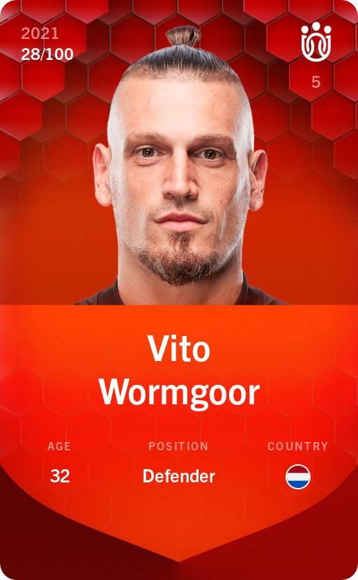 Sorare - Sorare Official - Vito Wormgoor 2021-22 • Rare 28/100 - NFT # 24823329322075756485725769625937649093563167137964654589018014792333834583231