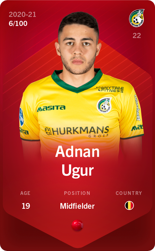 Sorare - Sorare Official - Adnan Ugur 2020-21 • Rare 6/100 - NFT # 19468505102935431684149391699955091267148470033895215111270142631751755443000