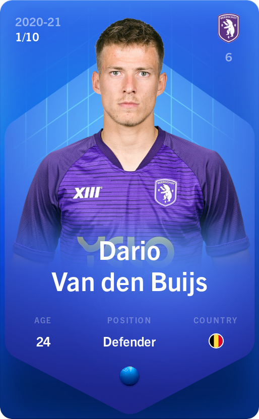 Sorare - Sorare Official - Dario Van den Buijs 2020-21 • Super Rare 1/10 - NFT # 79811143156641769203492970358669357339065299364433470948272324509138850406776
