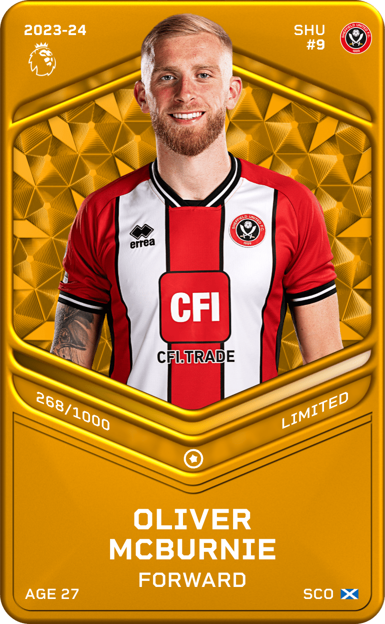 Oliver McBurnie 2023-24 • Limited 268/1000