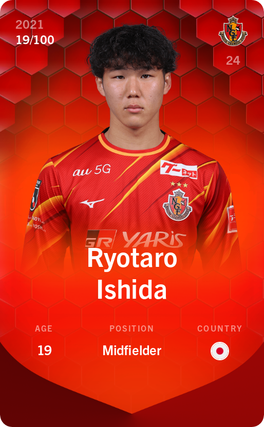 Sorare - Sorare Official - Ryotaro Ishida 2021-22 • Rare 19/100 - NFT # 38514983009152467368275714246387744945298272511244729561316548367743273745566