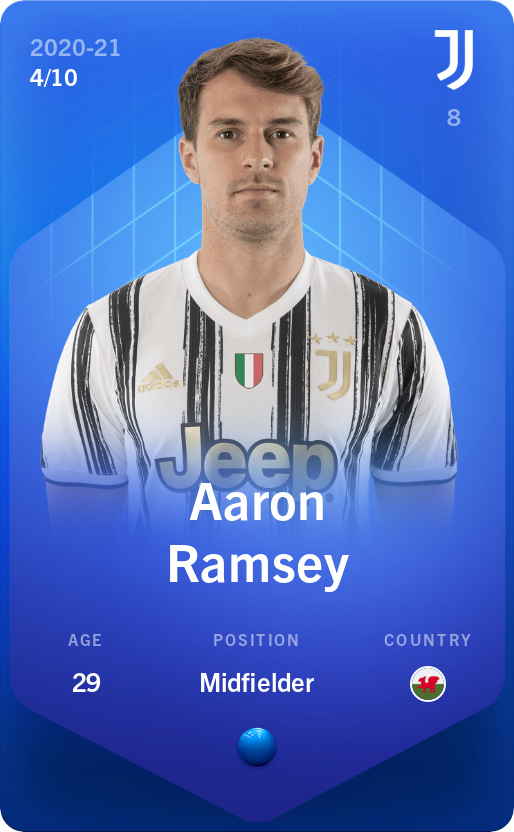 Sorare - Sorare Official - Aaron Ramsey 2020-21 • Super Rare 4/10 - NFT # 19021925767611563102053467866859734628293798328527220585022833779654304847784