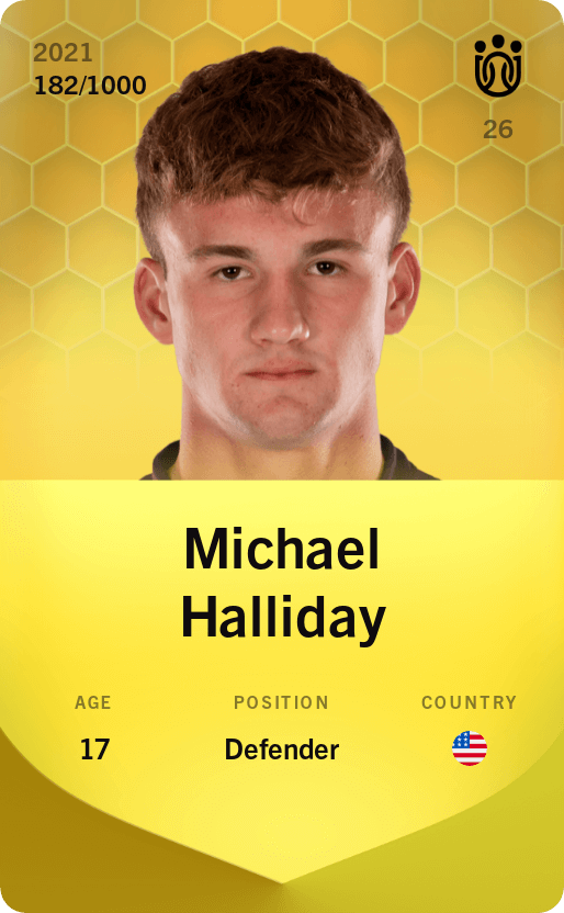Michael Halliday 2021-22 • Limited 182/1000