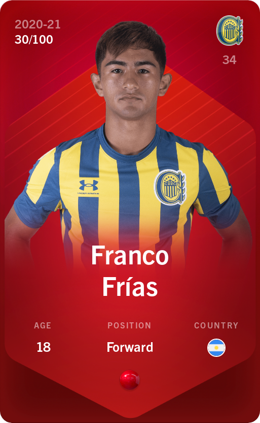 Sorare - Sorare Official - Franco Frías 2020-21 • Rare 30/100 - NFT # 48272307172715239075343095551951841096965913154607505652715026235208619776094