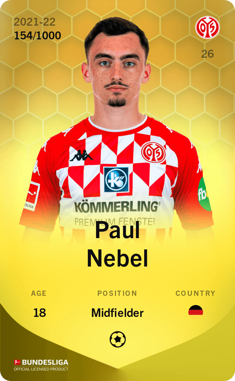 Paul Nebel 2021-22 • Limited 154/1000