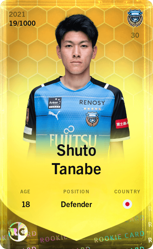 Shuto Tanabe 2021-22 • Limited 19/1000