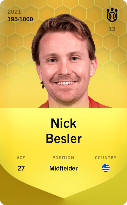 Sorare - Sorare Official - Nick Besler 2021-22 • Limited 195/1000 - NFT # 50502782454954654959175306592403494453055224364013099648520699375632646881717