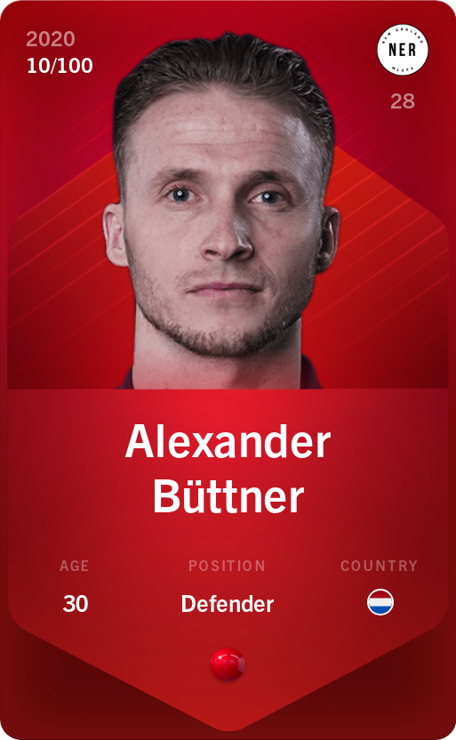 Sorare - Sorare Official - Alexander Büttner 2020-21 • Rare 10/100 - NFT # 53817151759325437533814304060644367000616141618247605028453135289647753800040