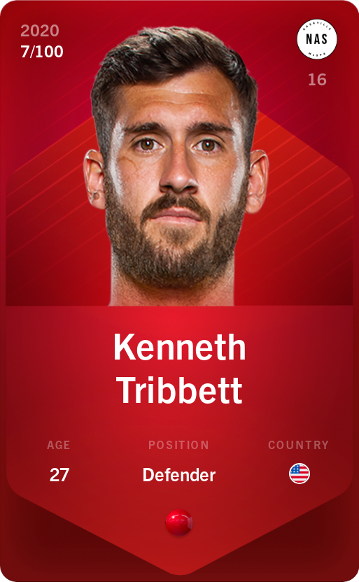 Sorare - Sorare Official - Kenneth Tribbett 2020-21 • Rare 7/100 - NFT # 83356379872341499480801287918503728920073688057664523619513114067443868640216