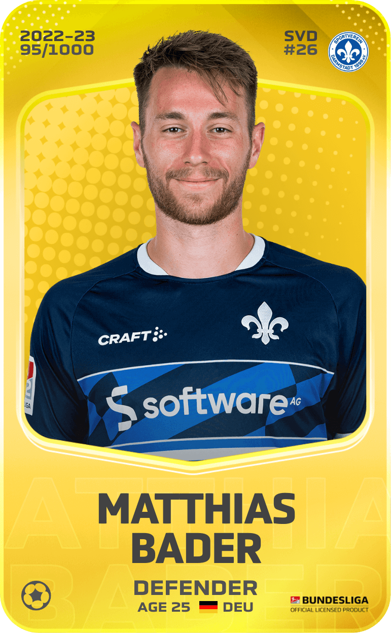 Matthias Bader 2022-23 • Limited 95/1000