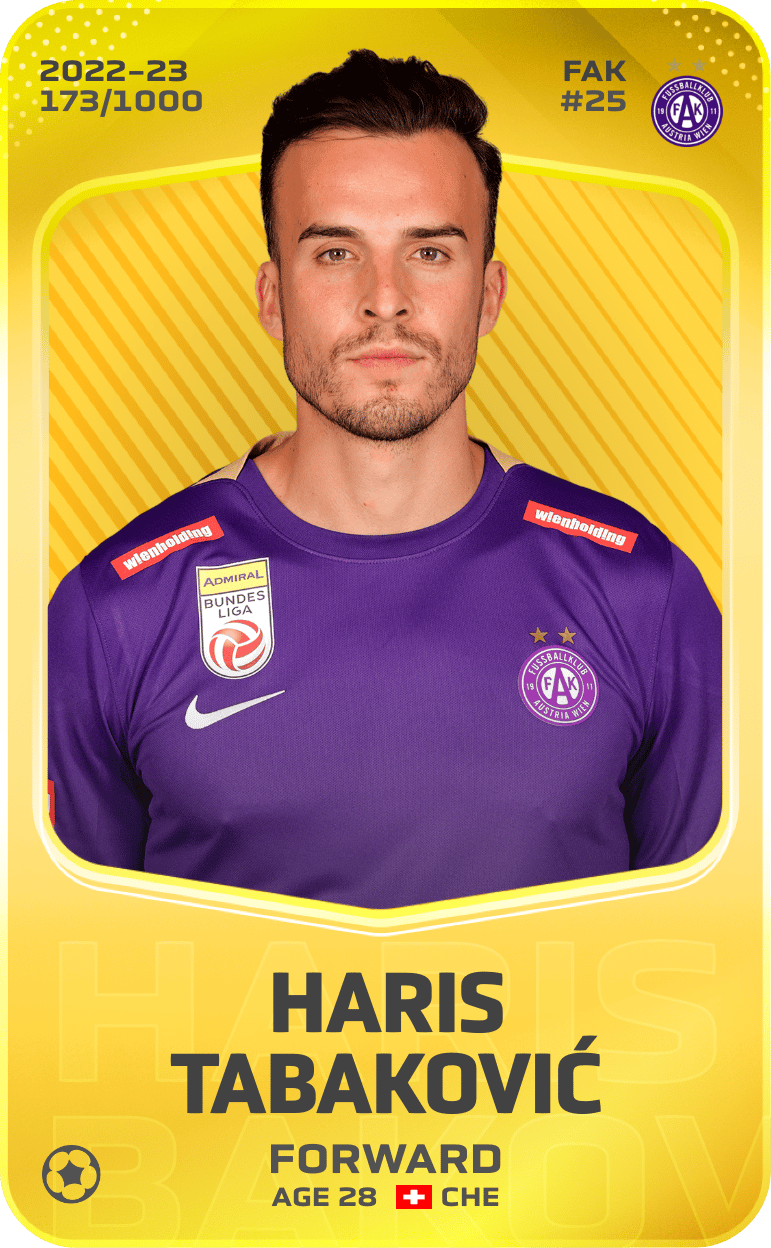 Haris Tabaković 2022-23 • Limited 173/1000