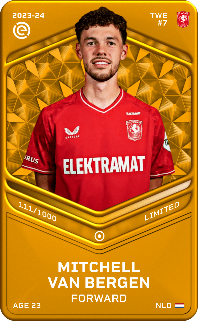 Mitchell van Bergen 2023-24 • Limited 111/1000