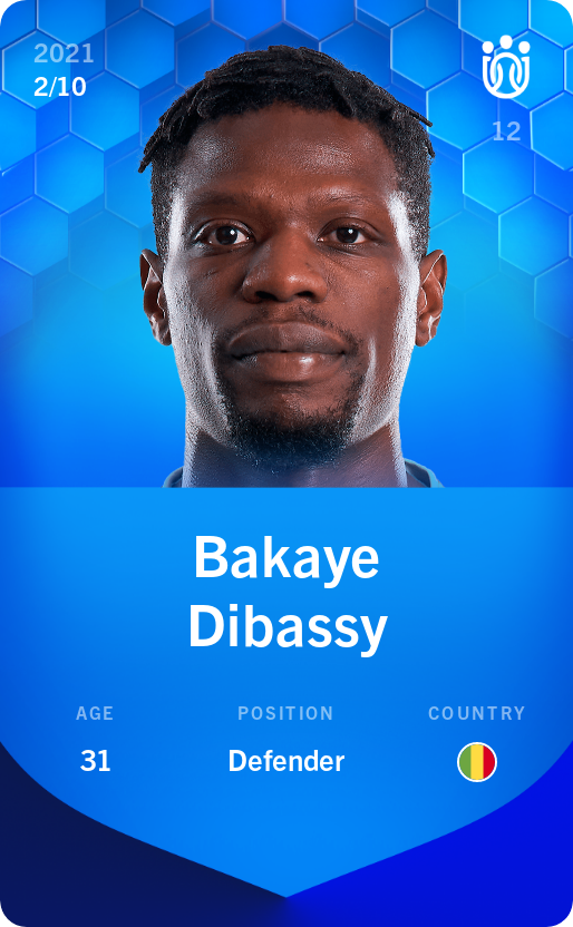 Sorare - Sorare Official - Bakaye Dibassy 2021-22 • Super Rare 2/10 - NFT # 15815231853405497473729842619676415050061212384490345897375656082490771113014