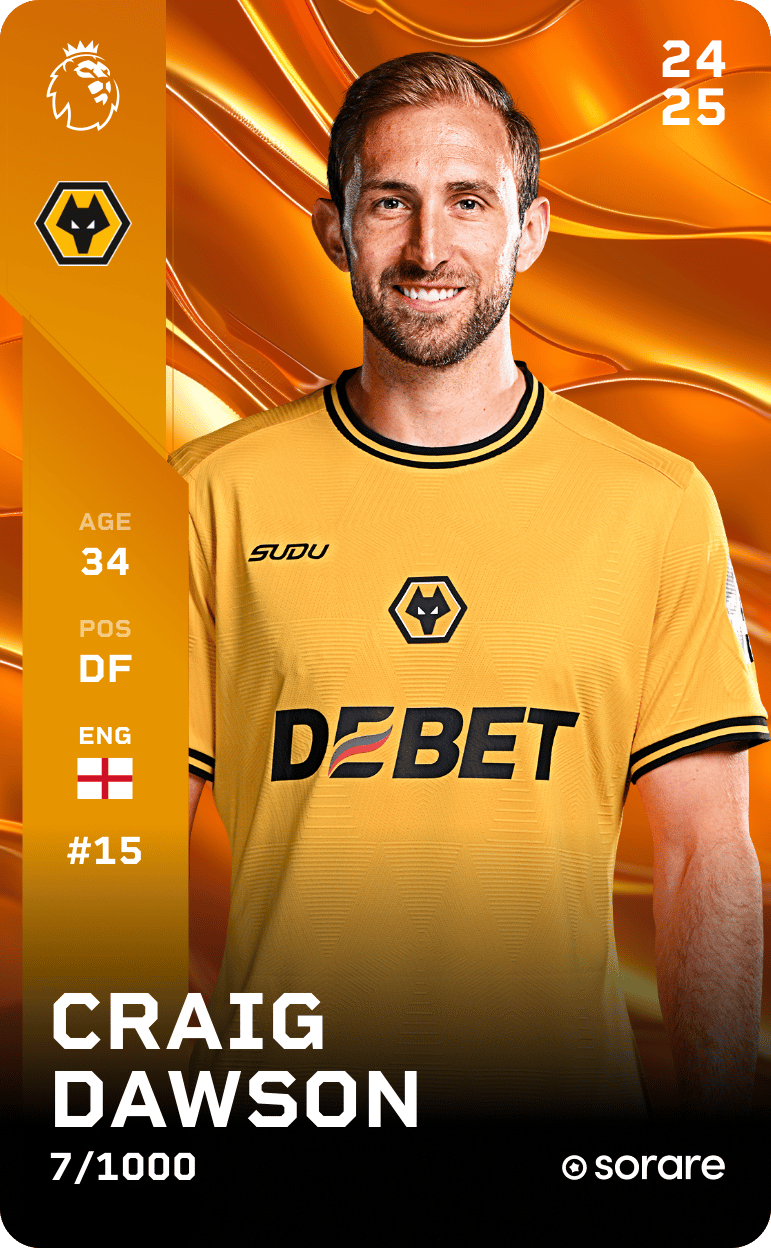 Craig Dawson 2024-25 • Limited 7/1000