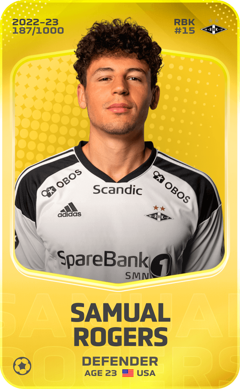 Samual Rogers 2022-23 • Limited 187/1000
