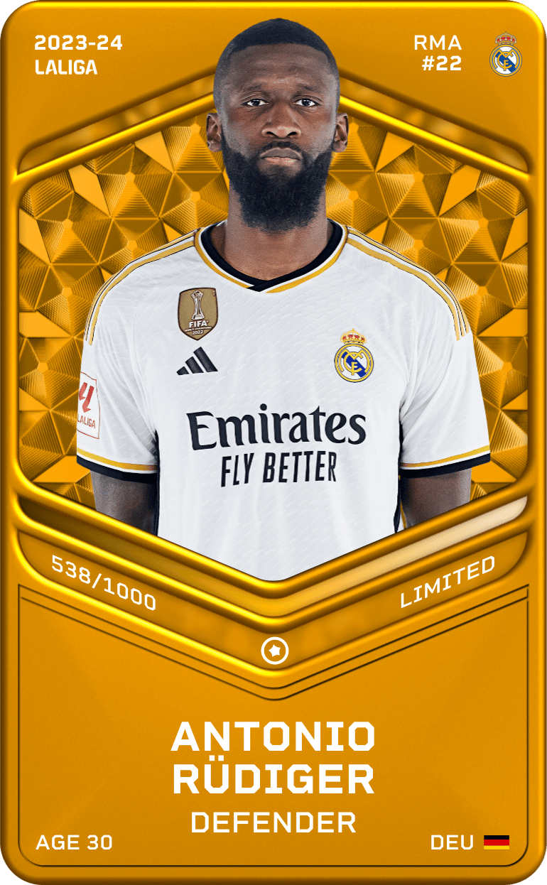 Antonio Rüdiger 2023-24 • Limited 538/1000