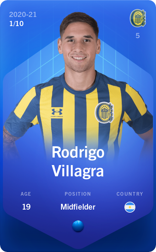 Sorare - Sorare Official - Rodrigo Villagra 2020-21 • Super Rare 1/10 - NFT # 84170089812494900423074743966518711974482682768679132479394919937869180375243
