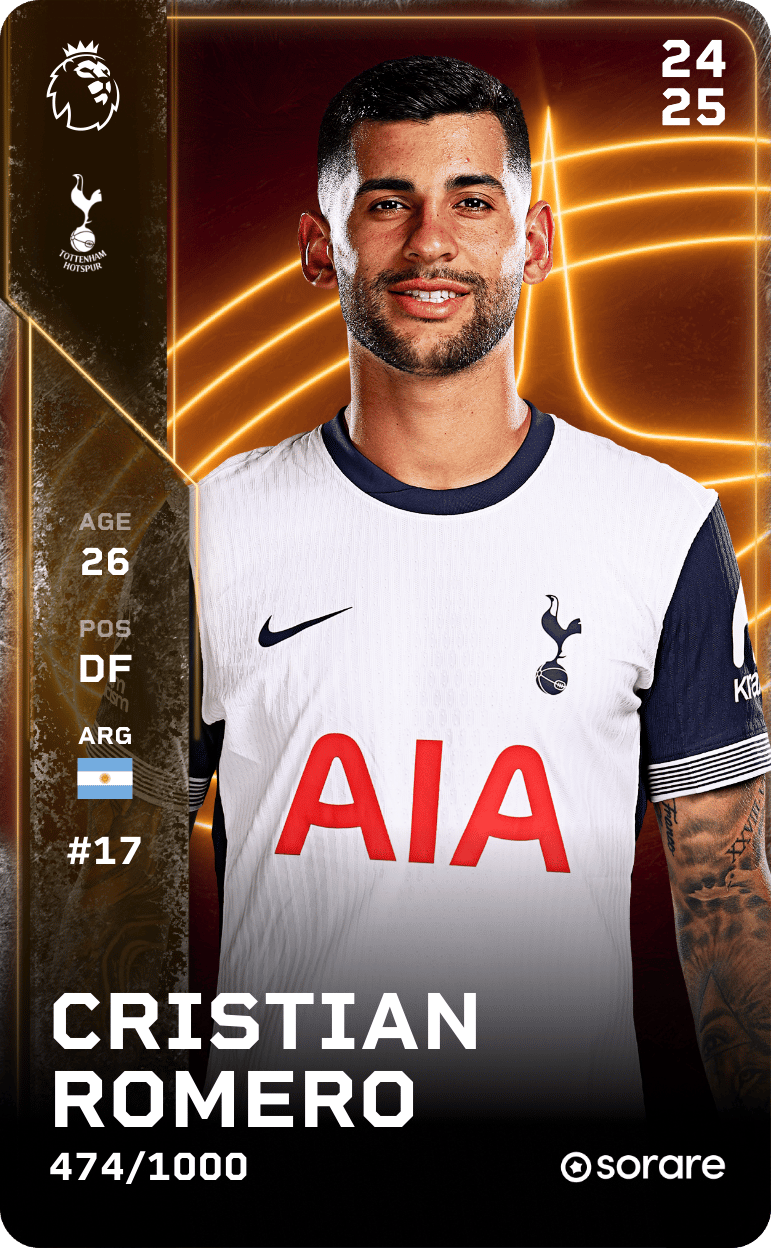 Cristian Romero 2024-25 • Limited 474/1000