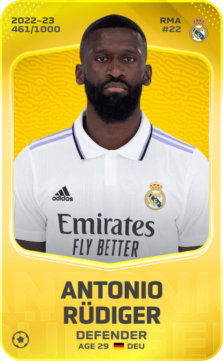 Antonio Rüdiger 2022-23 • Limited 461/1000