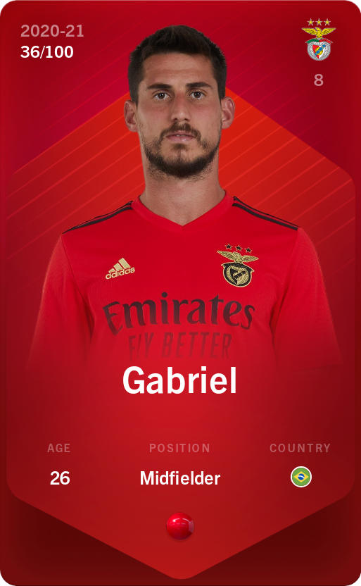 Sorare - Sorare Official - Gabriel 2020-21 • Rare 36/100 - NFT # 73515402522043066716787424302304408666439365211015375314681193748687926138925