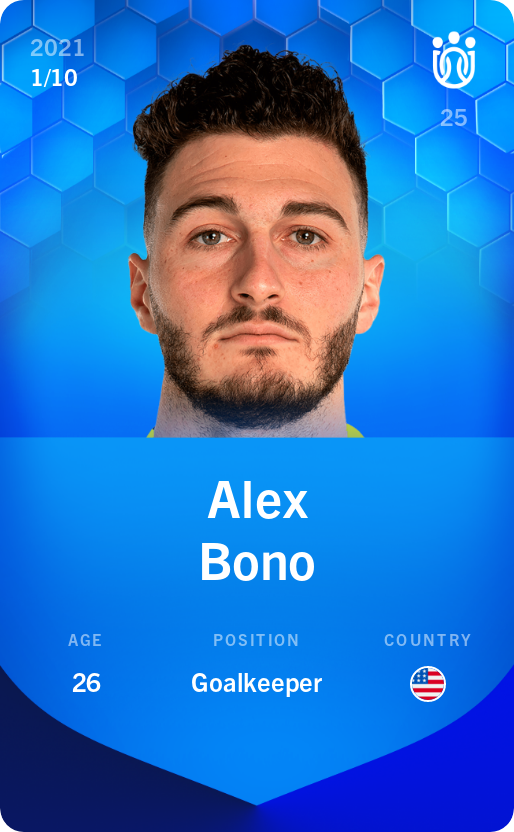Sorare - Sorare Official - Alex Bono 2021-22 • Super Rare 1/10 - NFT # 57252703849432637217249017138027187340480338754166543239731474661257569020453