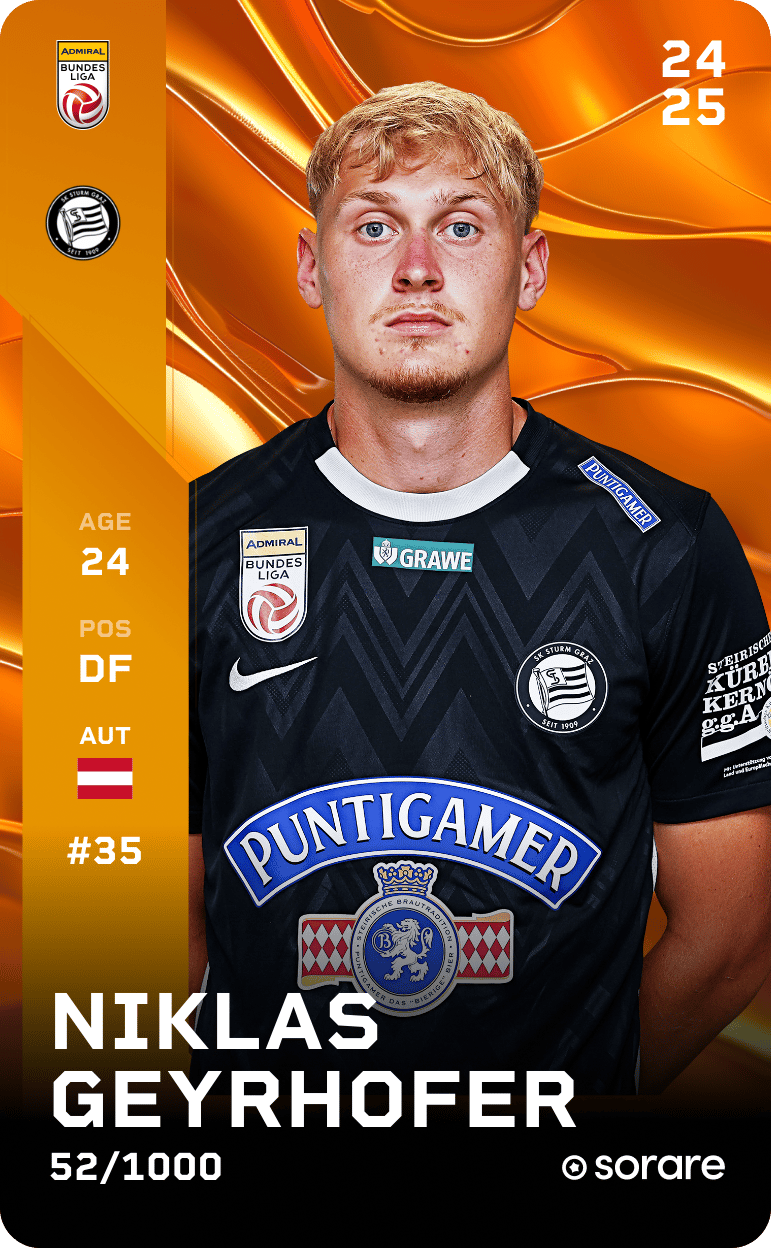 Niklas Geyrhofer 2024-25 • Limited 52/1000
