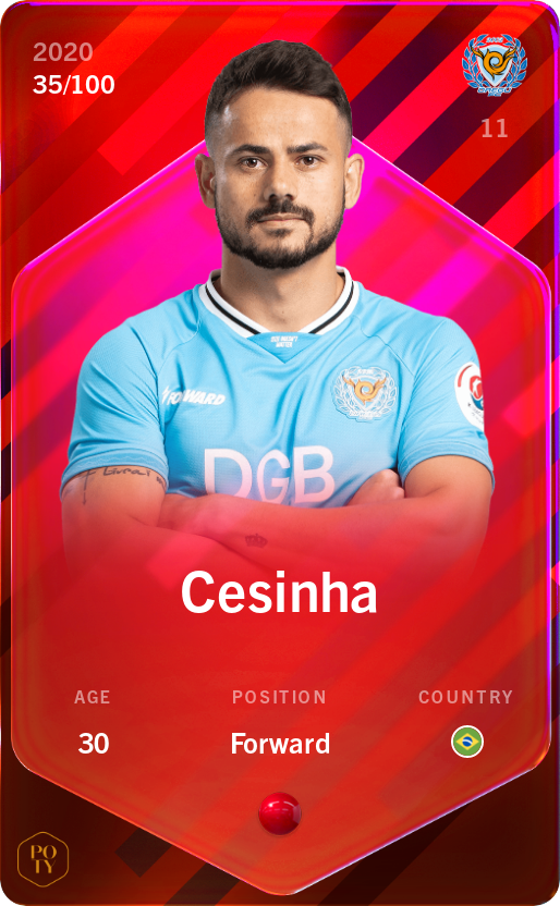 Sorare - Sorare Official - Cesinha 2020-21 • Rare 35/100 - NFT # 31206663813843542989227905748077898148129663707824400211503723709623933828866