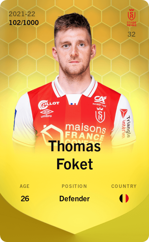 Thomas Foket 2021-22 • Limited 102/1000
