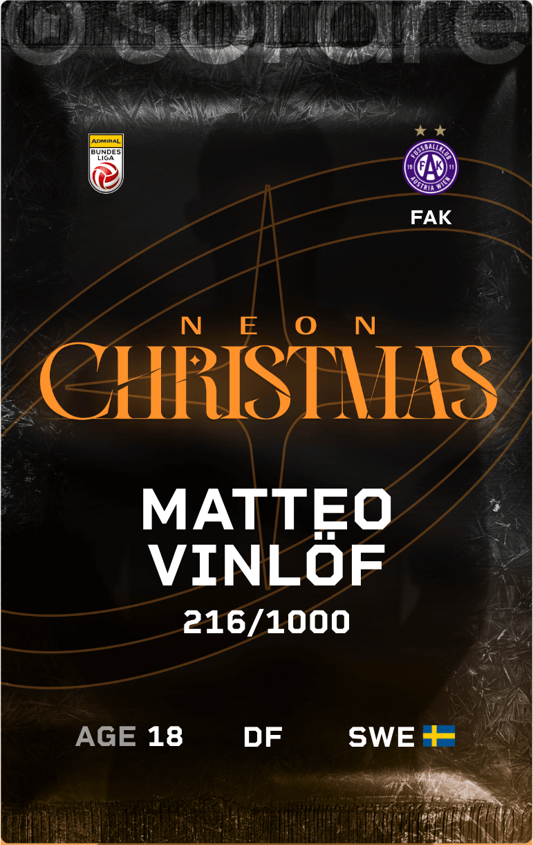 Matteo Vinlöf 2024-25 • Limited 216/1000