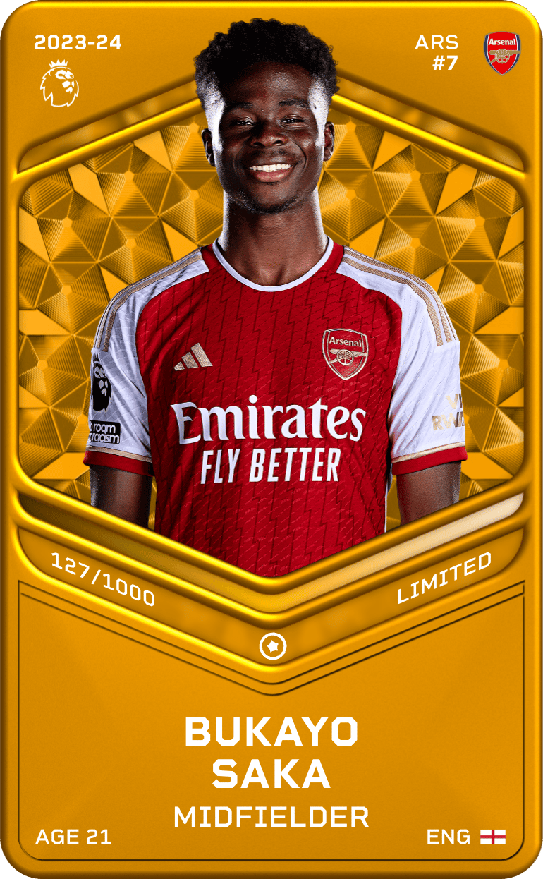 Bukayo Saka 2023-24 • Limited 127/1000