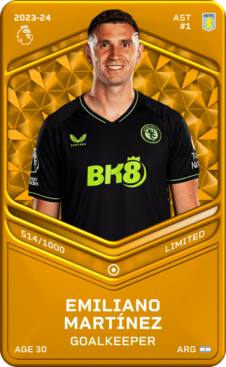 Emiliano Martínez 2023-24 • Limited 514/1000