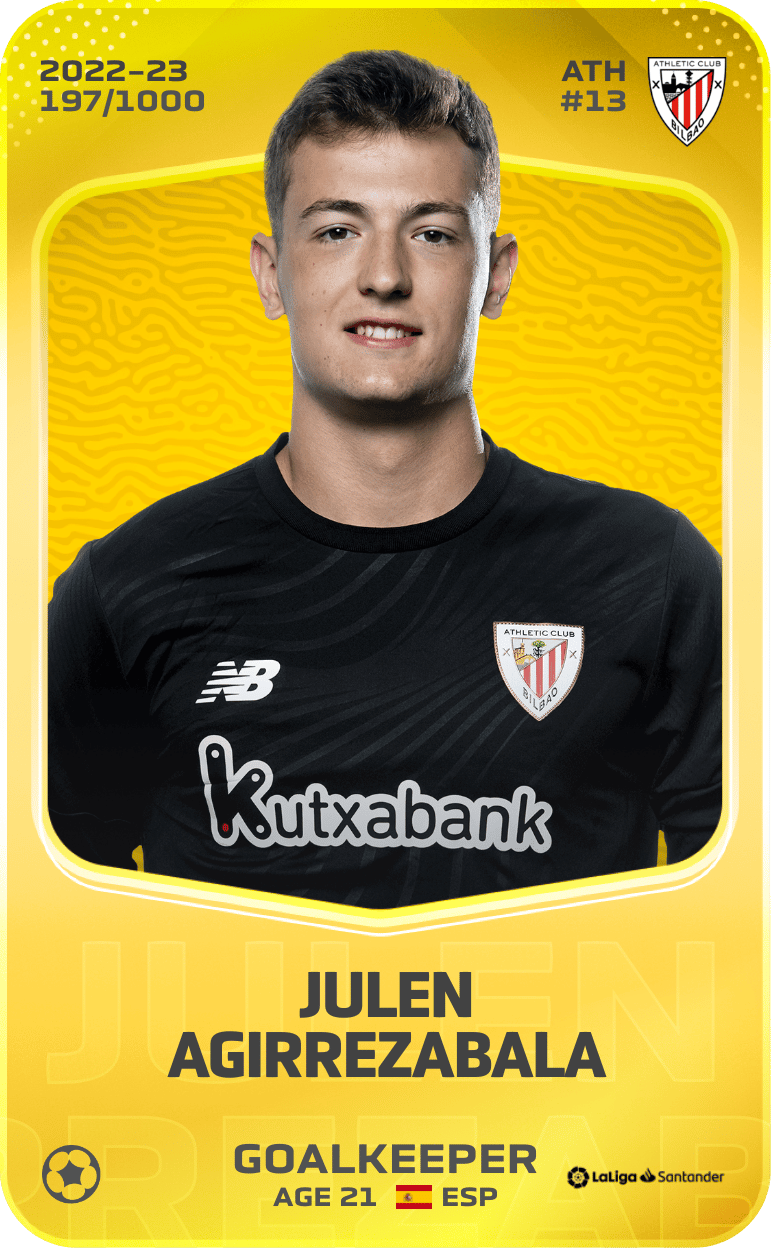 Julen Agirrezabala 2022-23 • Limited 197/1000