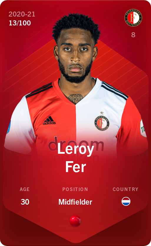 Sorare - Sorare Official - Leroy Fer 2020-21 • Rare 13/100 - NFT # 3840747611486489679421273544979802218770427754524356915200356602924895737917