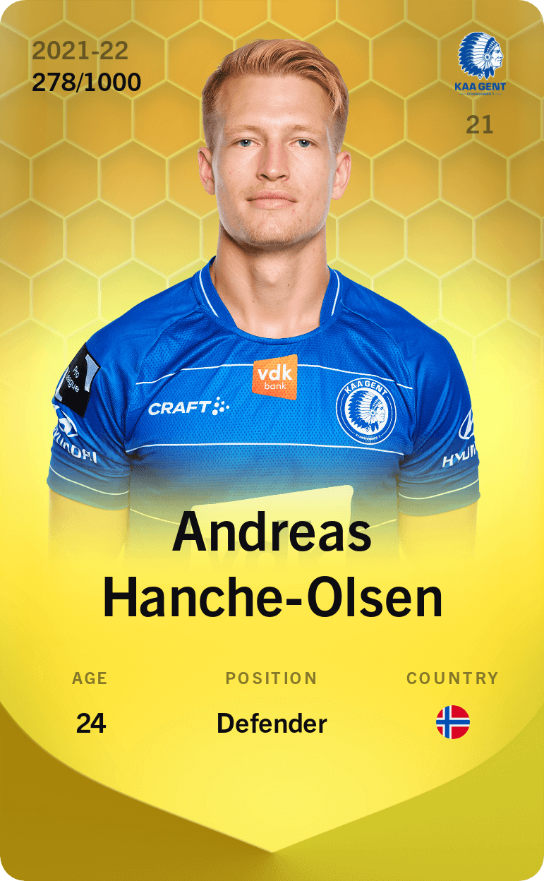 Andreas Hanche-Olsen 2021-22 • Limited 278/1000