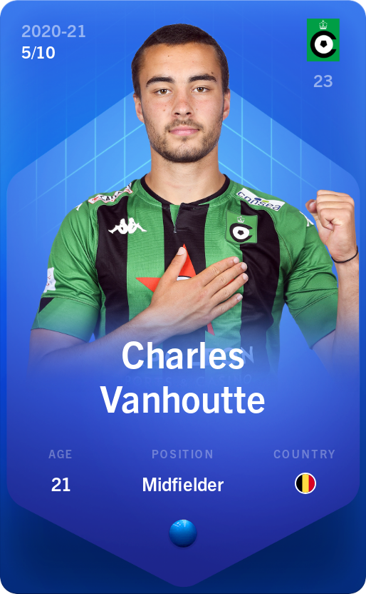 Sorare - Sorare Official - Charles Vanhoutte 2020-21 • Super Rare 5/10 - NFT # 8636204814025665731417228901363835509984852955554236362220216634944870297949