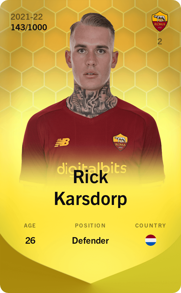 Rick Karsdorp 2021-22 • Limited 143/1000