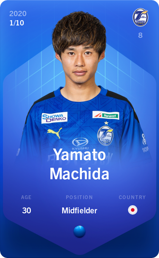 Sorare - Sorare Official - Yamato Machida 2020-21 • Super Rare 1/10 - NFT # 14791700738225542443989498901544529831716573851606180728793564513338961996737
