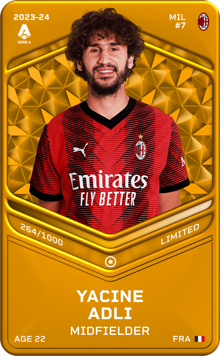 Yacine Adli 2023-24 • Limited 264/1000