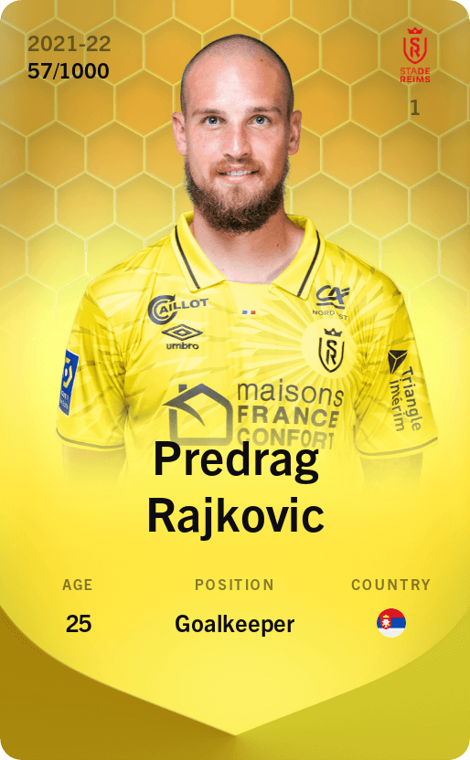 Predrag Rajkovic 2021-22 • Limited 57/1000