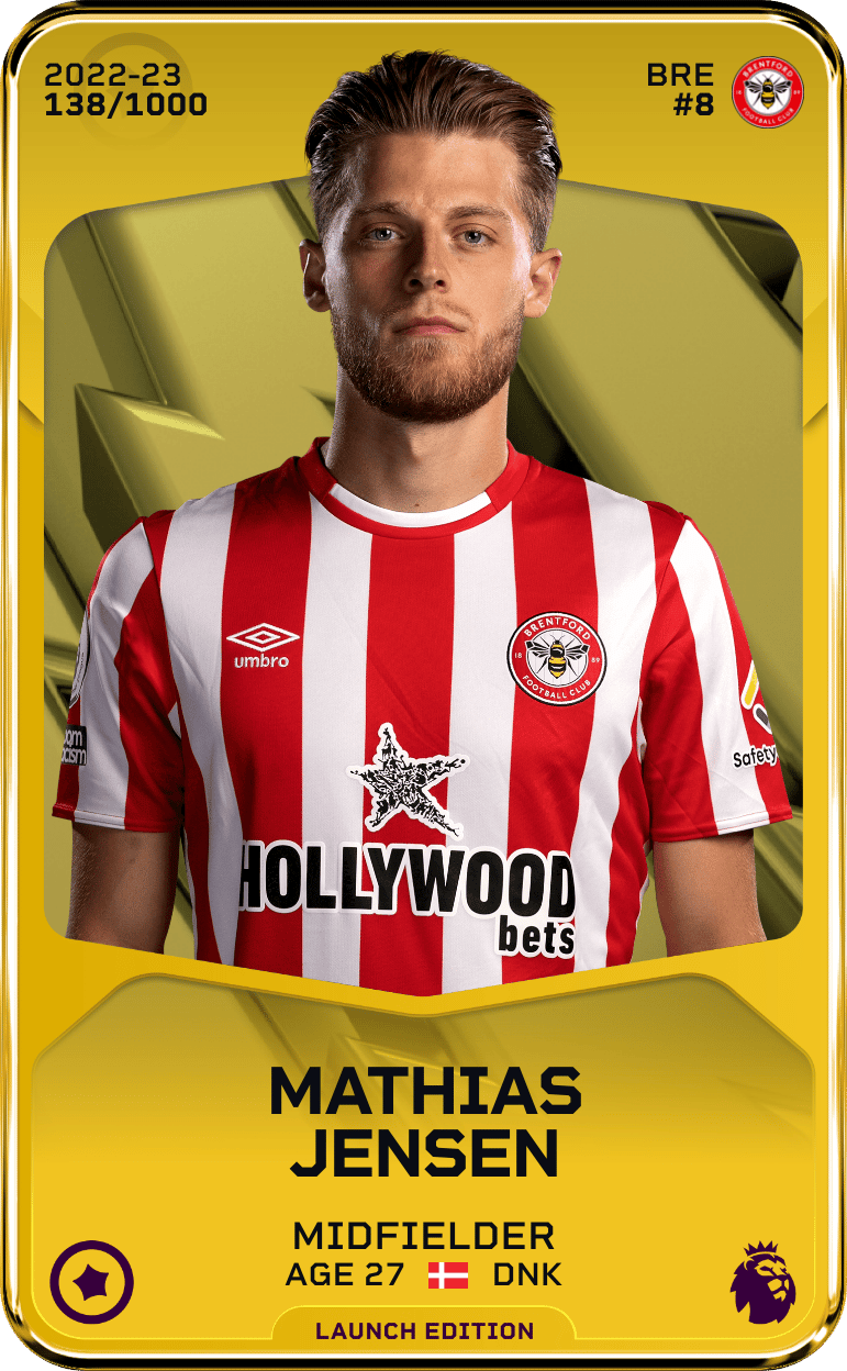 Mathias Jensen 2022-23 • Limited 138/1000