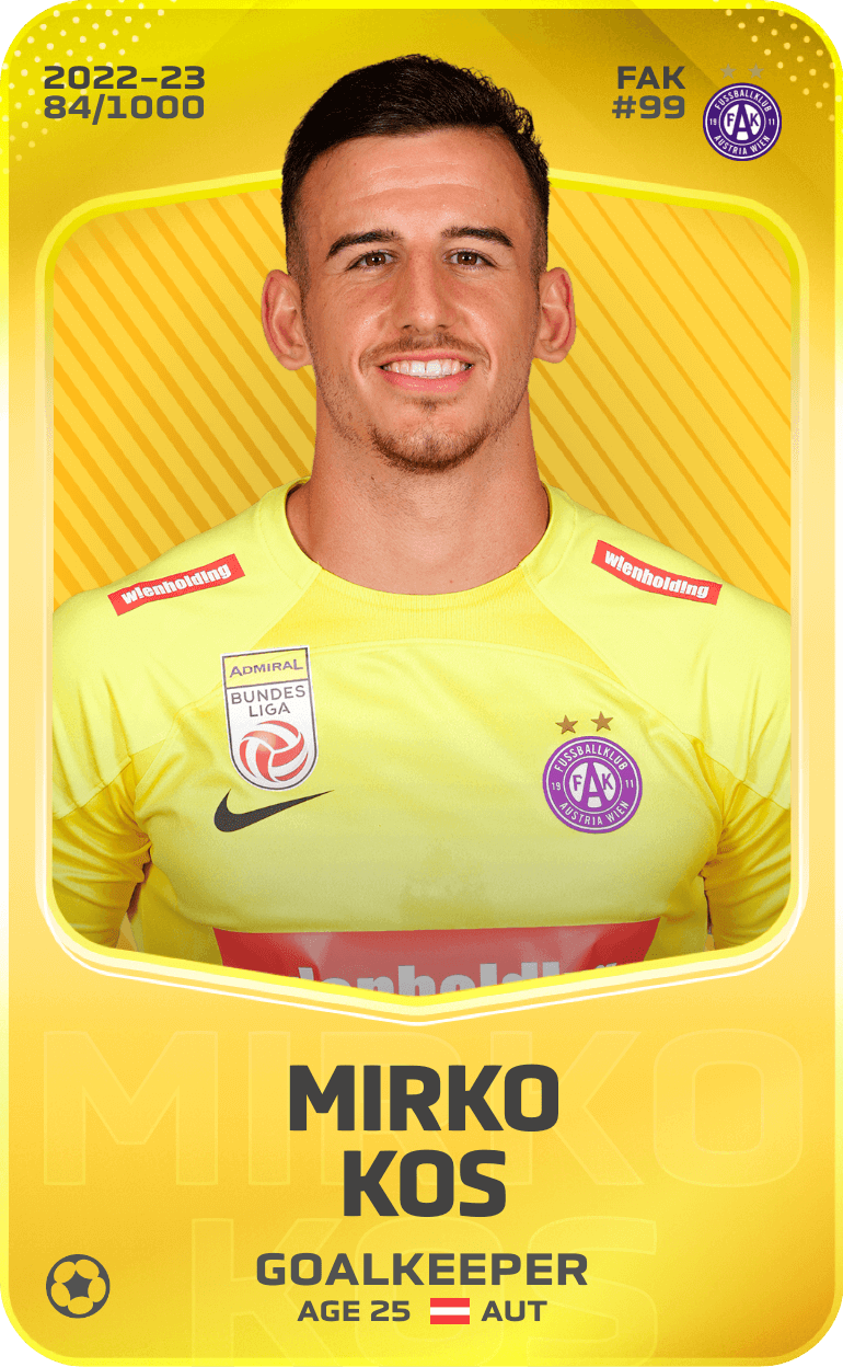 Mirko Kos 2022-23 • Limited 84/1000