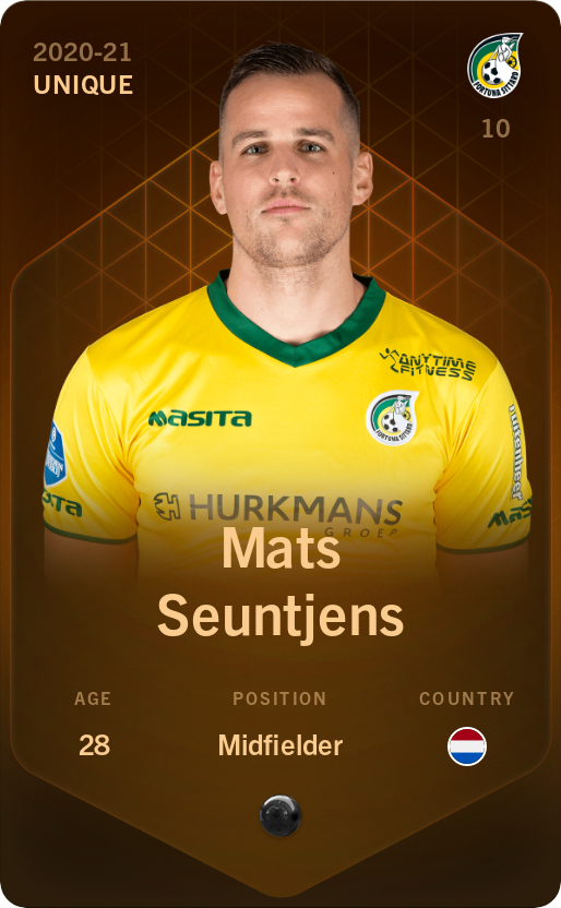 Sorare - Sorare Official - Mats Seuntjens 2020-21 • Unique - NFT # 107053683514829041377096069707038804638958801669280904405368486319985508768238