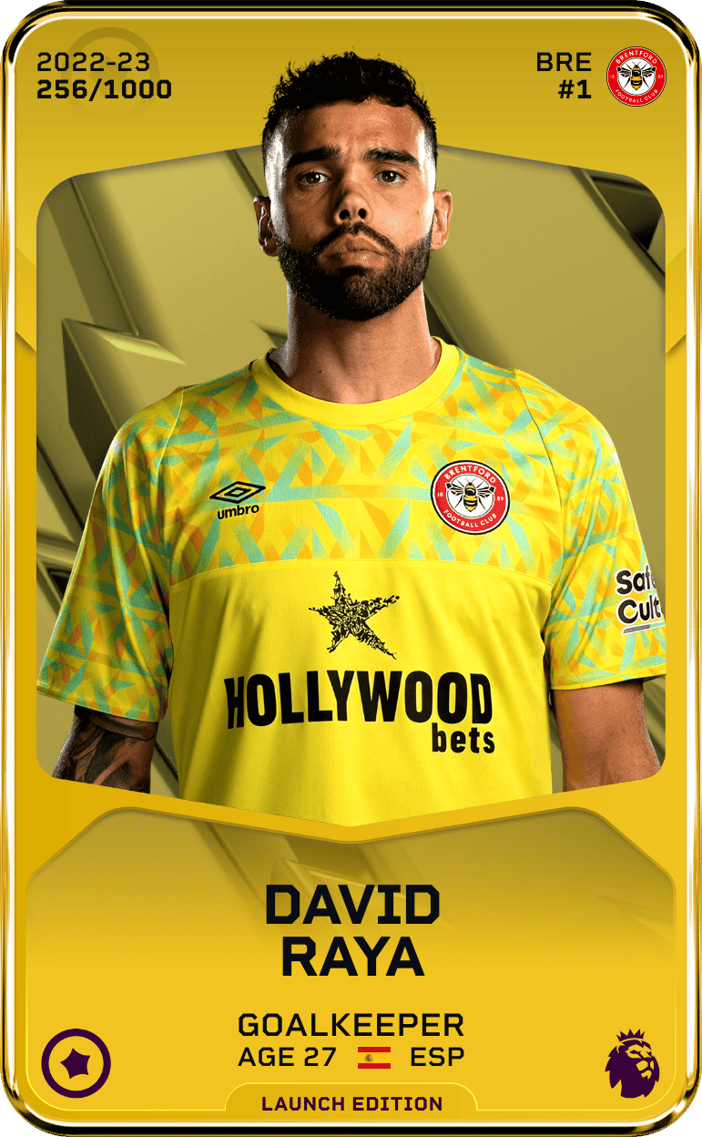David Raya 2022-23 • Limited 256/1000