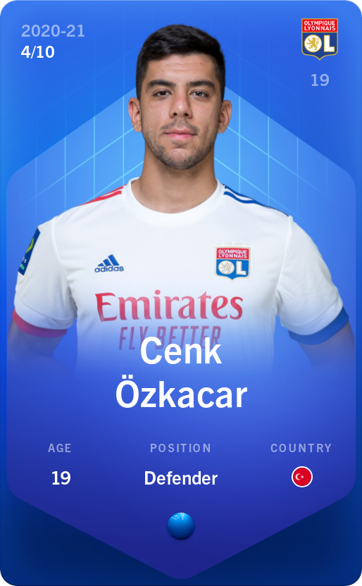 Sorare - Sorare Official - Cenk Özkacar 2020-21 • Super Rare 4/10 - NFT # 63644021176948363989278224303095178517607256415806586709761451746195235977848