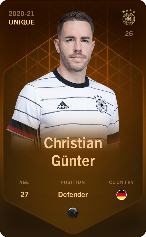 Sorare - Sorare Official - Christian Günter 2020-21 • Unique - NFT # 79483991785909058125974757080599999819631530914229014062218735554828862251596