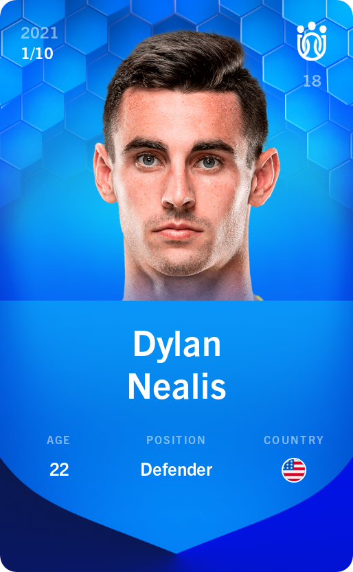 Sorare - Sorare Official - Dylan Nealis 2021-22 • Super Rare 1/10 - NFT # 440047260068854791622730875045543695021401558043985659333346939505624291283