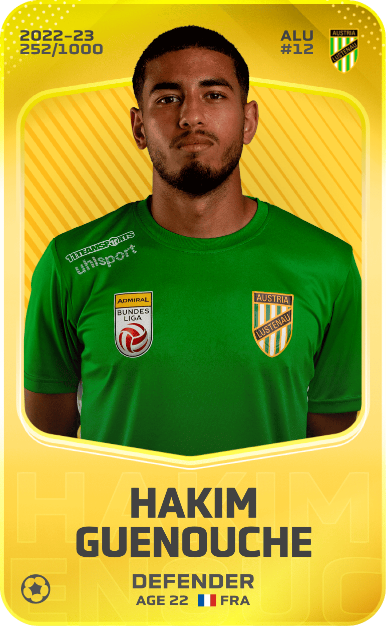 Hakim Guenouche 2022-23 • Limited 252/1000